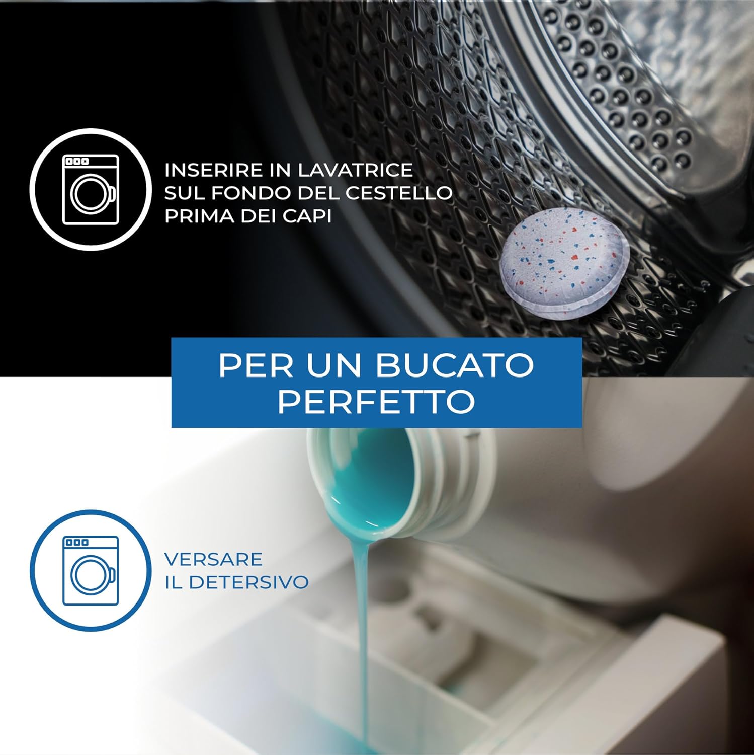 Thumbnail 3 de Omino Bianco Detersivo Lavatrice Liquido 150 Lavaggi + Campione Igienizzante: profumo intenso e tessuti protetti