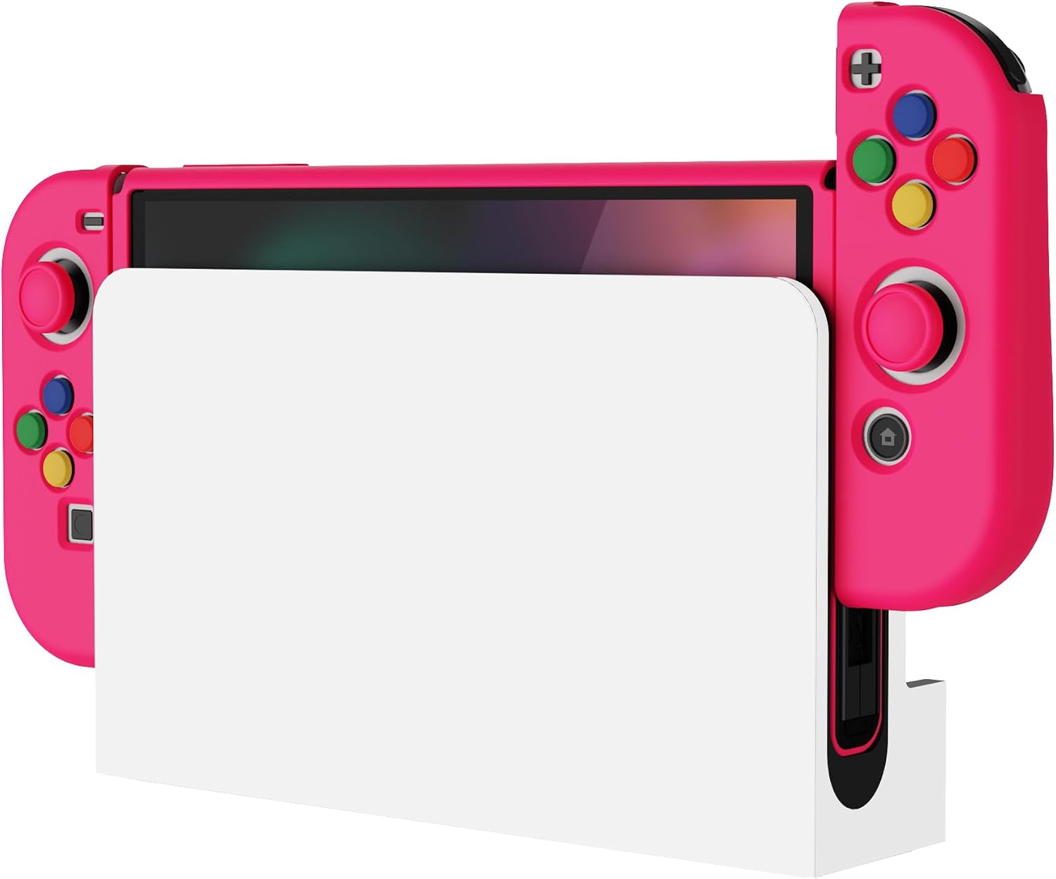 Thumbnail 6 de playvital ZealProtect Soft Protective Case for Nintendo Switch OLED in Bright Pink