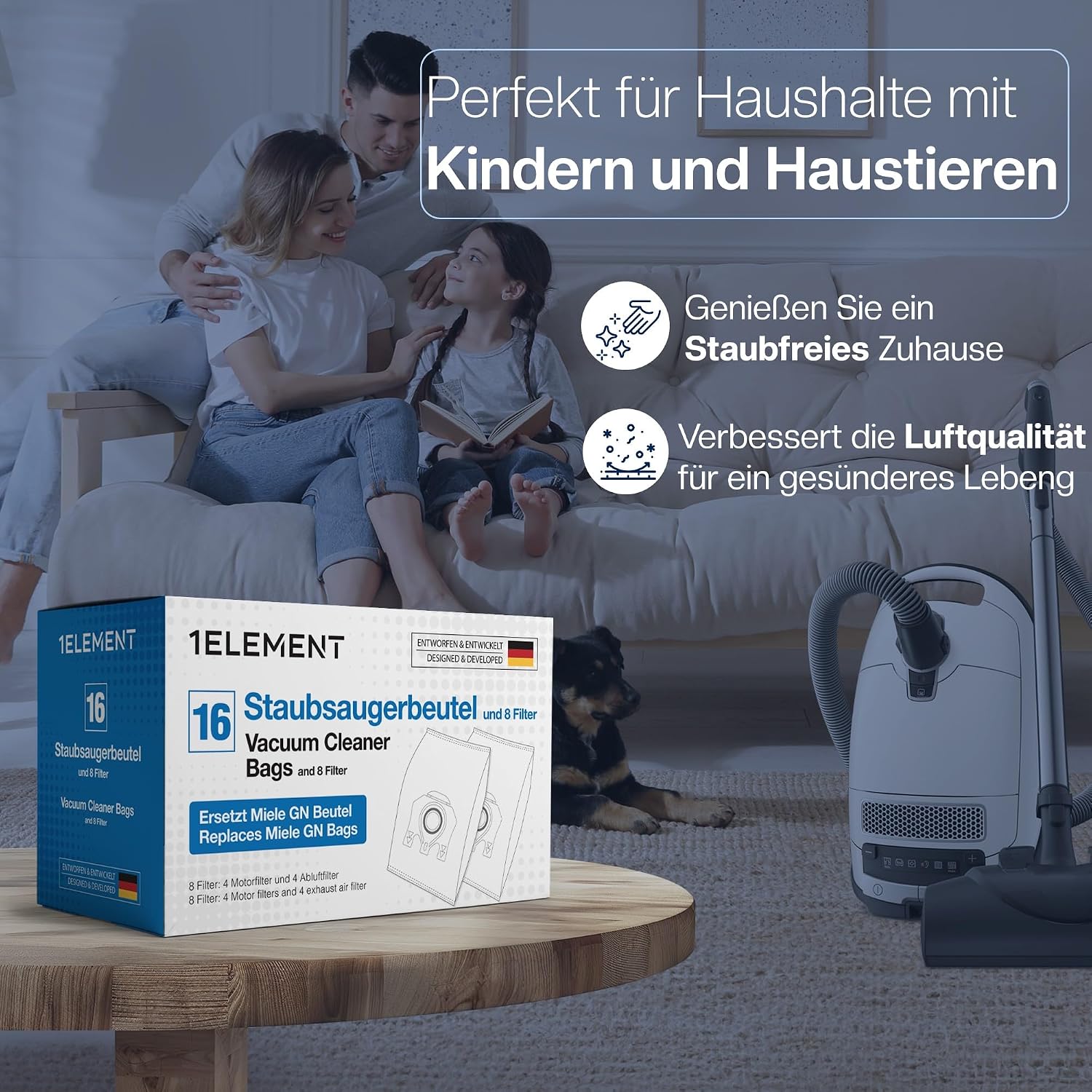 Detalle 2 de 16 Staubsaugerbeutel GN fĂŒr Miele Modelle đ§č