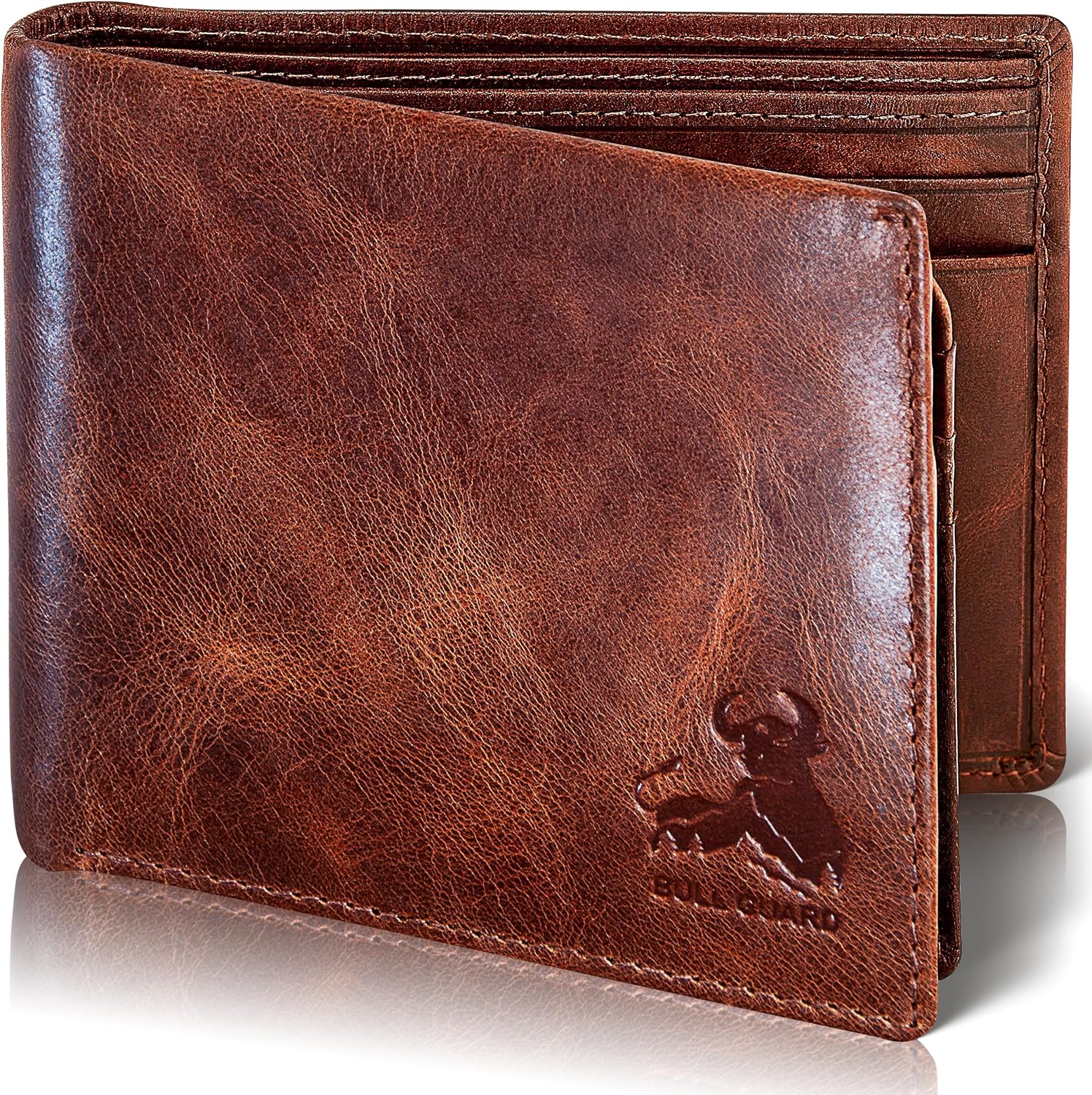 Detalle de BULL GUARD Mens Bifold Wallet 11 cards
