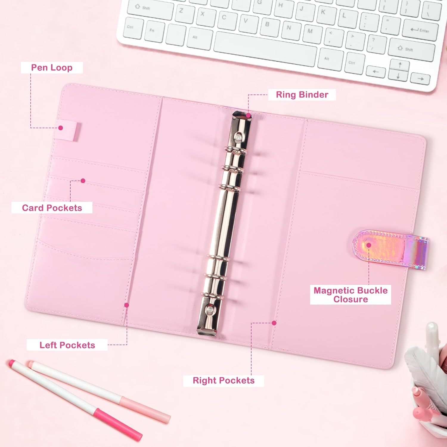 Thumbnail 5 de WITHYU A5 K-pop Photocard Binder with 30 Pack 4-Pocket Pages (240 card slots)