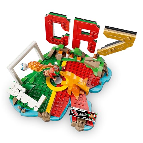 Detalle de LEGO Editions Cristiano Ronaldo – Highlights calcistici (43012) | Miniatura da Esposizione con Minifigure CR7