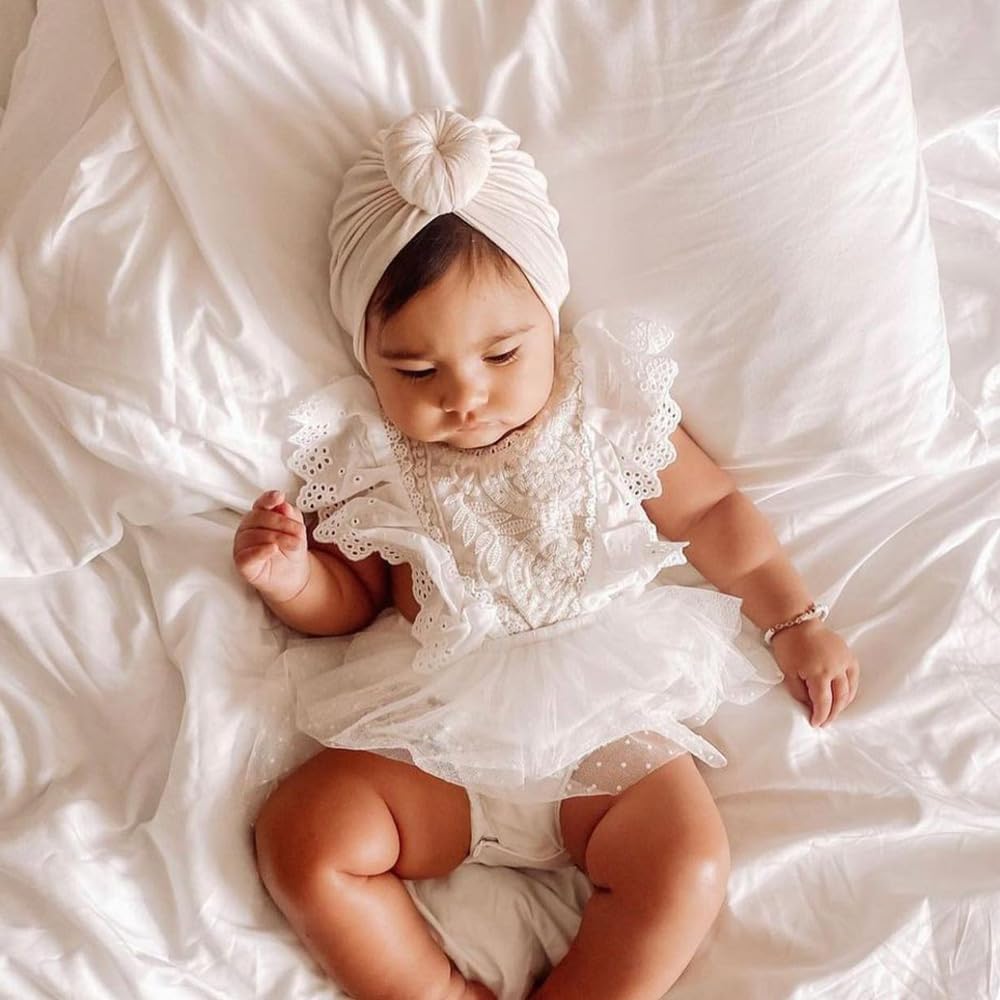 Thumbnail 4 de DRESHOW 5 Pieces Baby Turban Hats Turban Knot