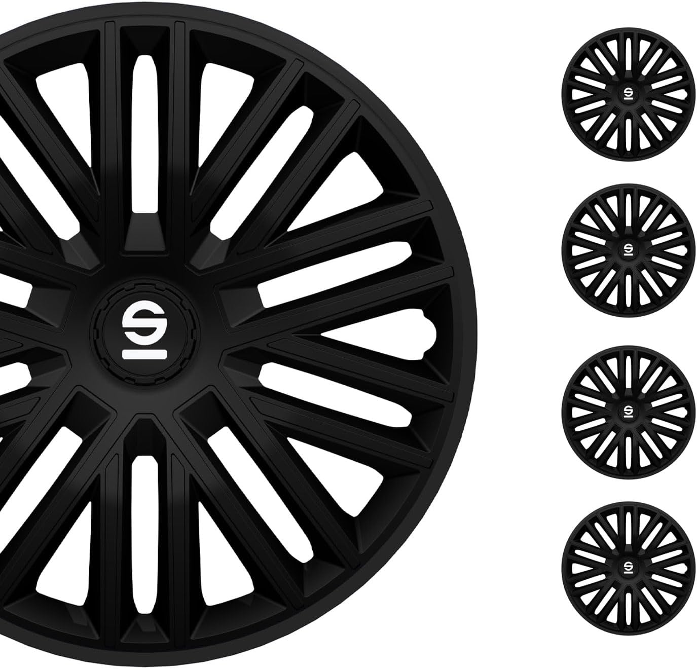 Sparco Wheel Covers Bergamo 16-inch in Black (Set of 4)