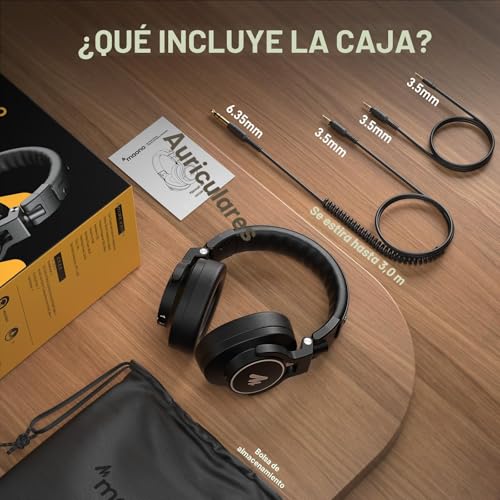 Thumbnail 8 de MAONO MH700: Auriculares DJ y de estudio con cables desmontables (6,35/3,5 mm) y diseño cerrado