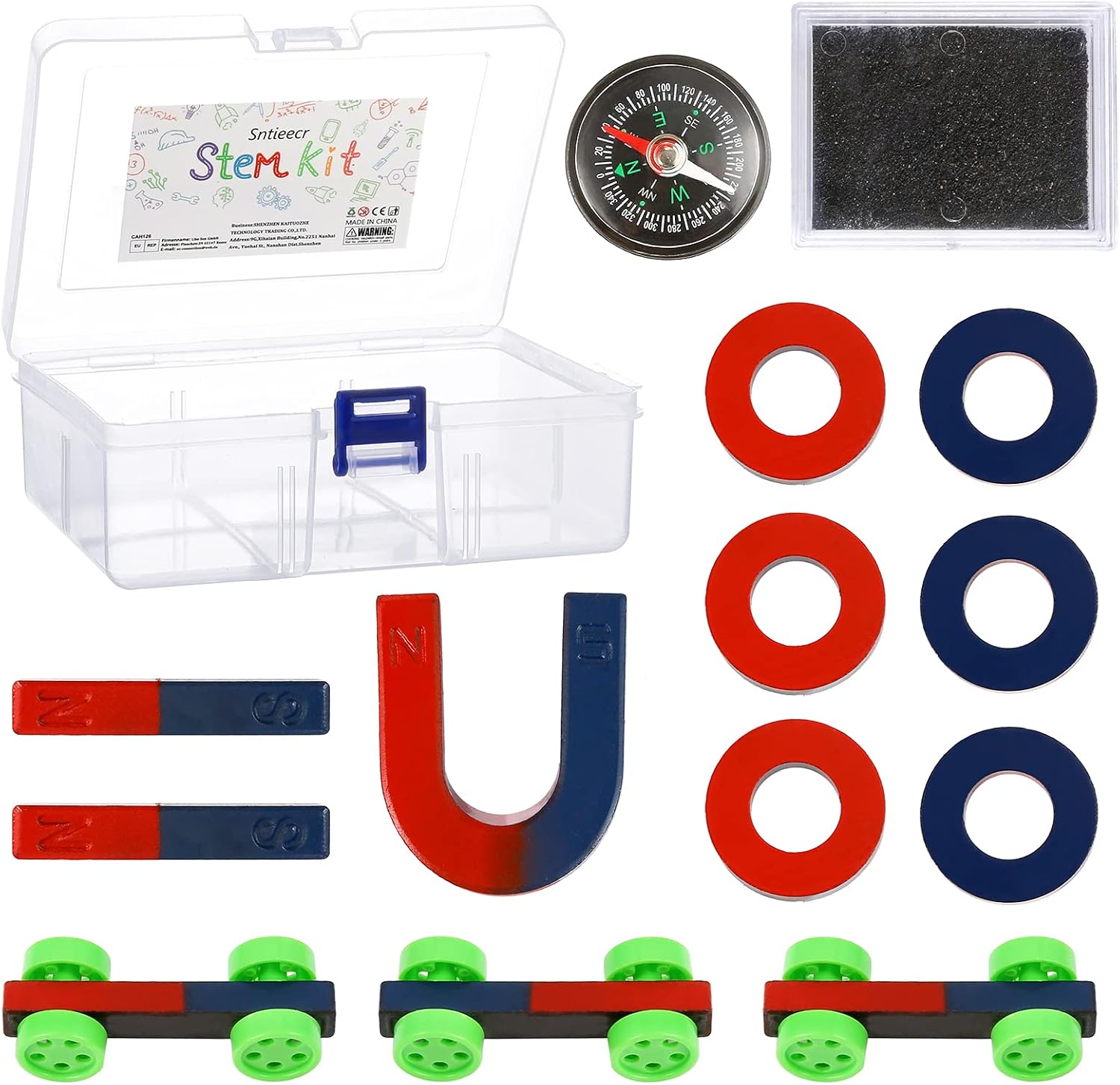 Detalle de Sntieecr Labs Junior Science Magnetism Set 14pc