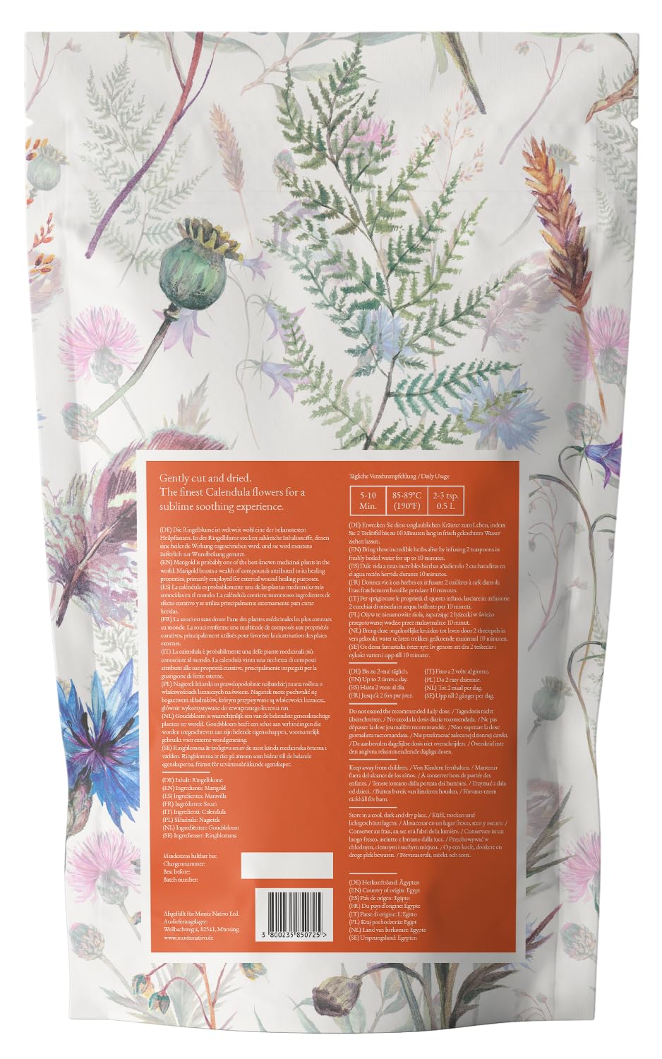 Thumbnail 5 de Monte Nativo Ringelblumen Tee (300 g) – Ringelblumenblüten Calendula Officinalis