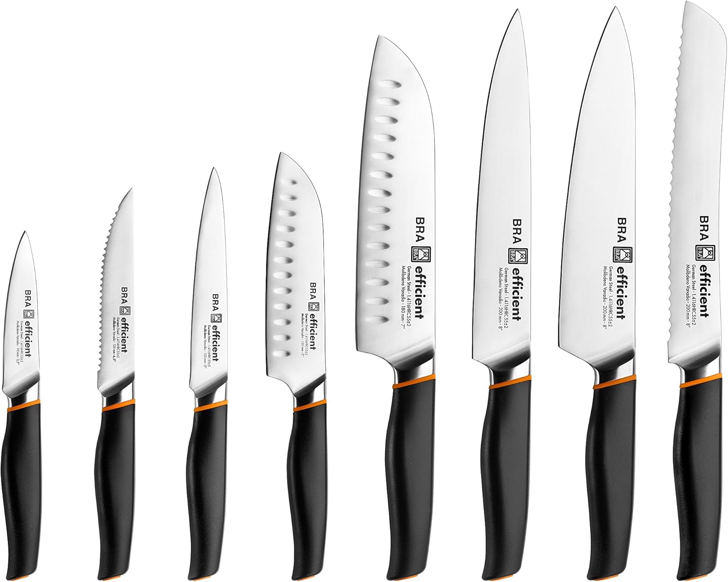 Detalle 2 de BRA Efficient Cuchillo Tomatero 🍅 Acero Inoxidable, Gris