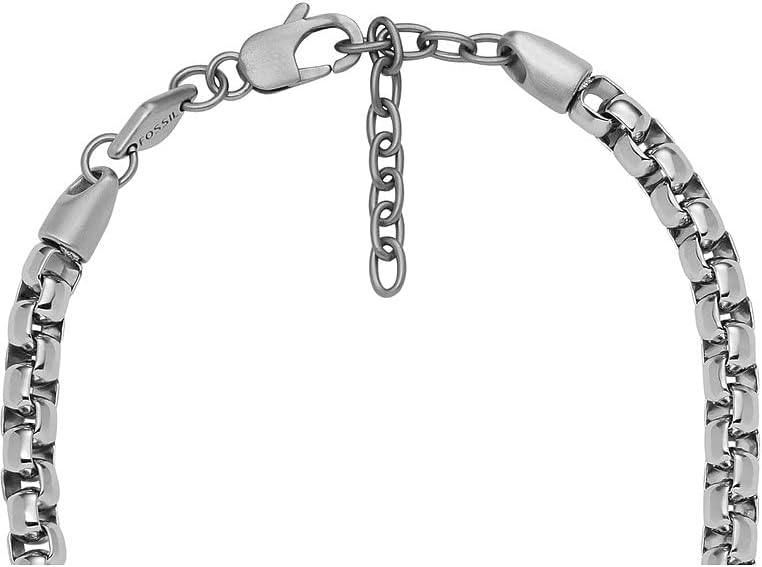 Thumbnail 3 de Fossil Collana a catena da uomo in acciaio inox con chiusura a moschettone bicolore lucido