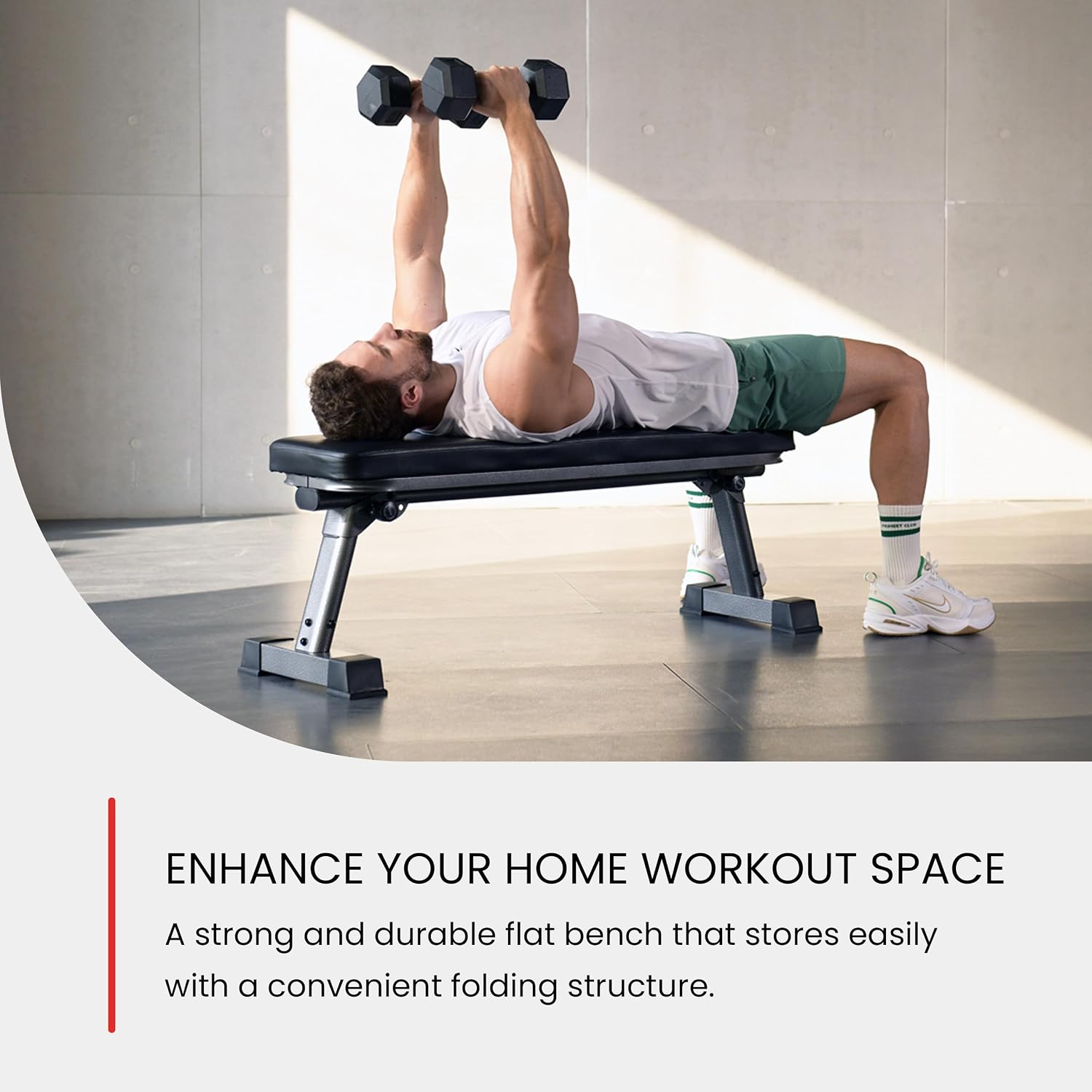 Thumbnail 1 de Finer Form Folding Flat Weight Bench, 1,000 lb Capacity