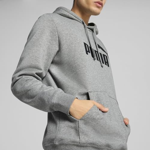 Thumbnail 3 de PUMA ESS No. 1 Logo Hoodie Hombre 🧥 Medium Gray Heather