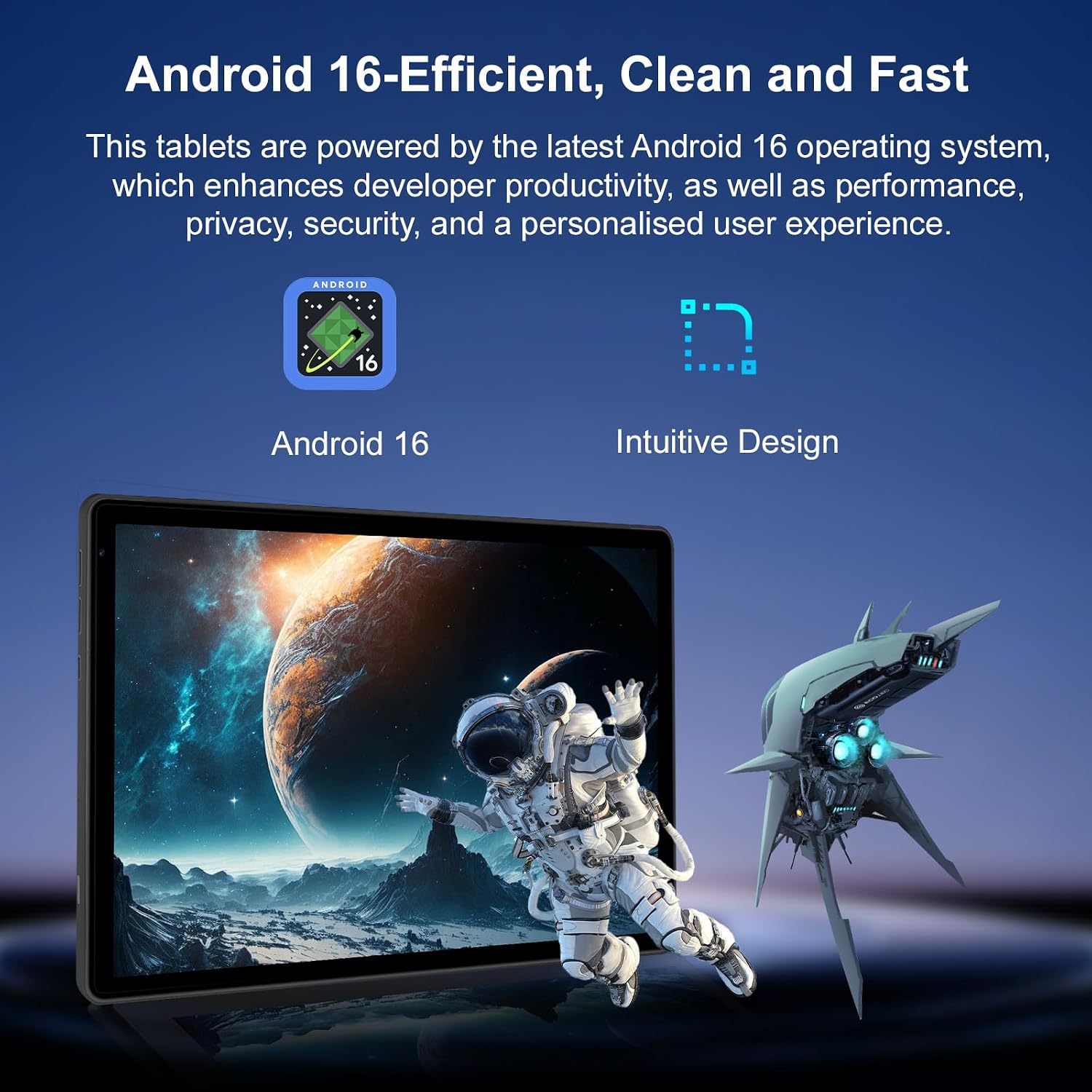 Detalle de Whitedeer Tablet 10 inch Android 16