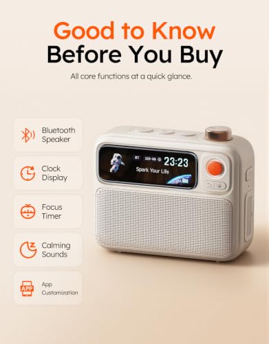 Thumbnail 7 de Divoom Flowtoo White Noise Machine, Bluetooth Speaker & Alarm Clock (White)