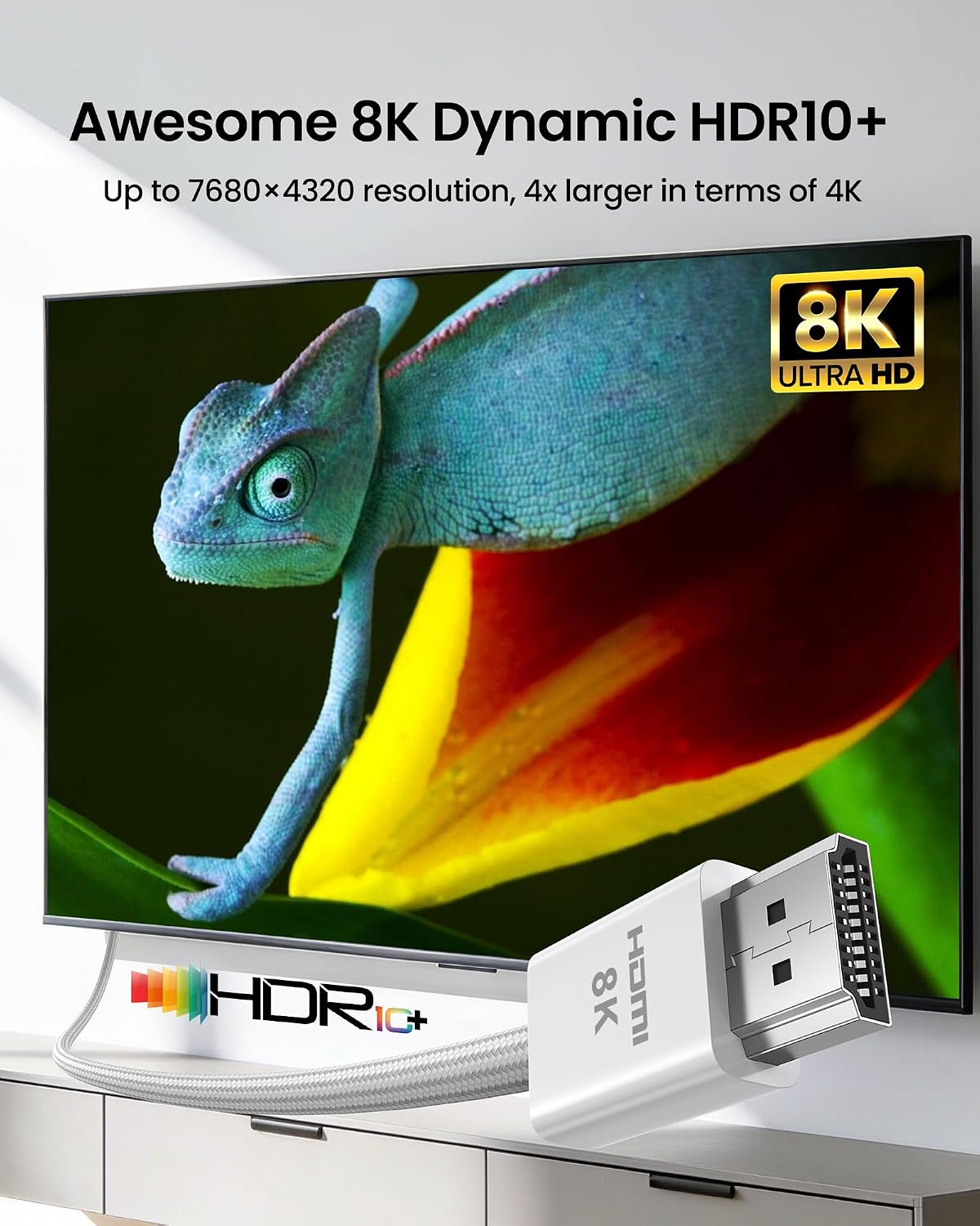 Thumbnail 2 de Silkland 8K HDMI 2.1 Kabel 1,5 m – Zertifiziert, 48 Gbit/s, eARC, HDR10+