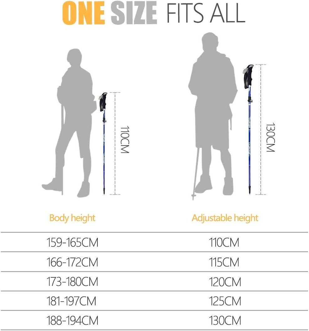 Thumbnail 5 de COVACURE Walking Poles 2-pack lightweight hiking poles