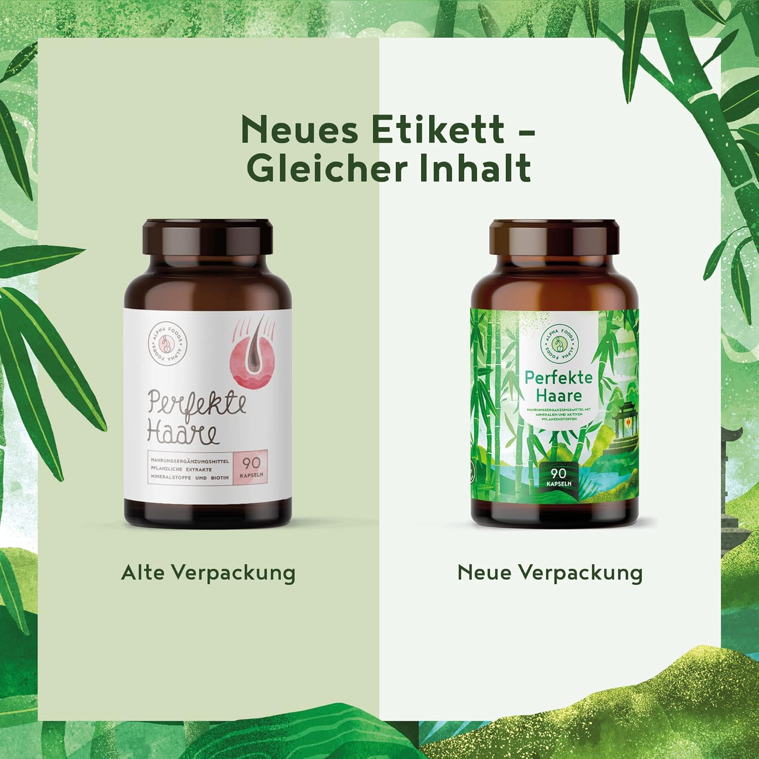 Thumbnail 4 de Alpha Foods Haar Vitamine mit Keratinhydrolysat, Biotin, Mangan & Kupfer (90 Kapseln) für Haare, Haut & Nägel