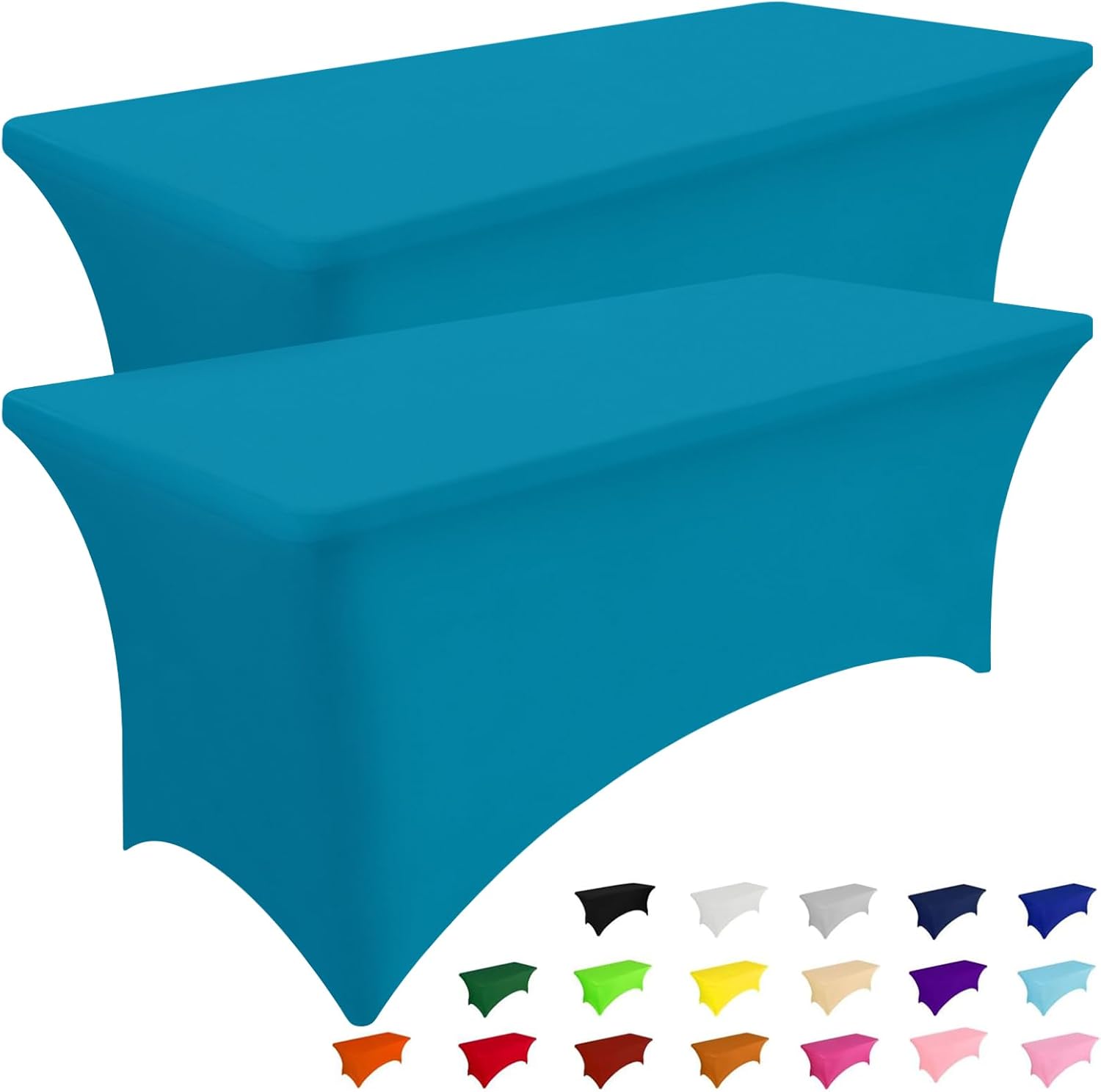 Detalle de Smiry 2 Pack Spandex Table Cloth 72 in