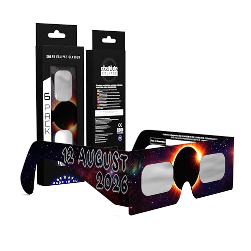 Thumbnail 6 de Gafas Eclipse Solar Homologadas Absolute Eclipse Aurora Pack 10 | ISO 12312-2 CE EPI