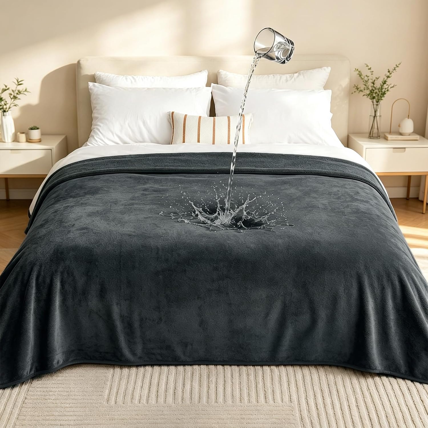 Detalle de LOOBANI Waterproof Blanket, 60 x 80 inches