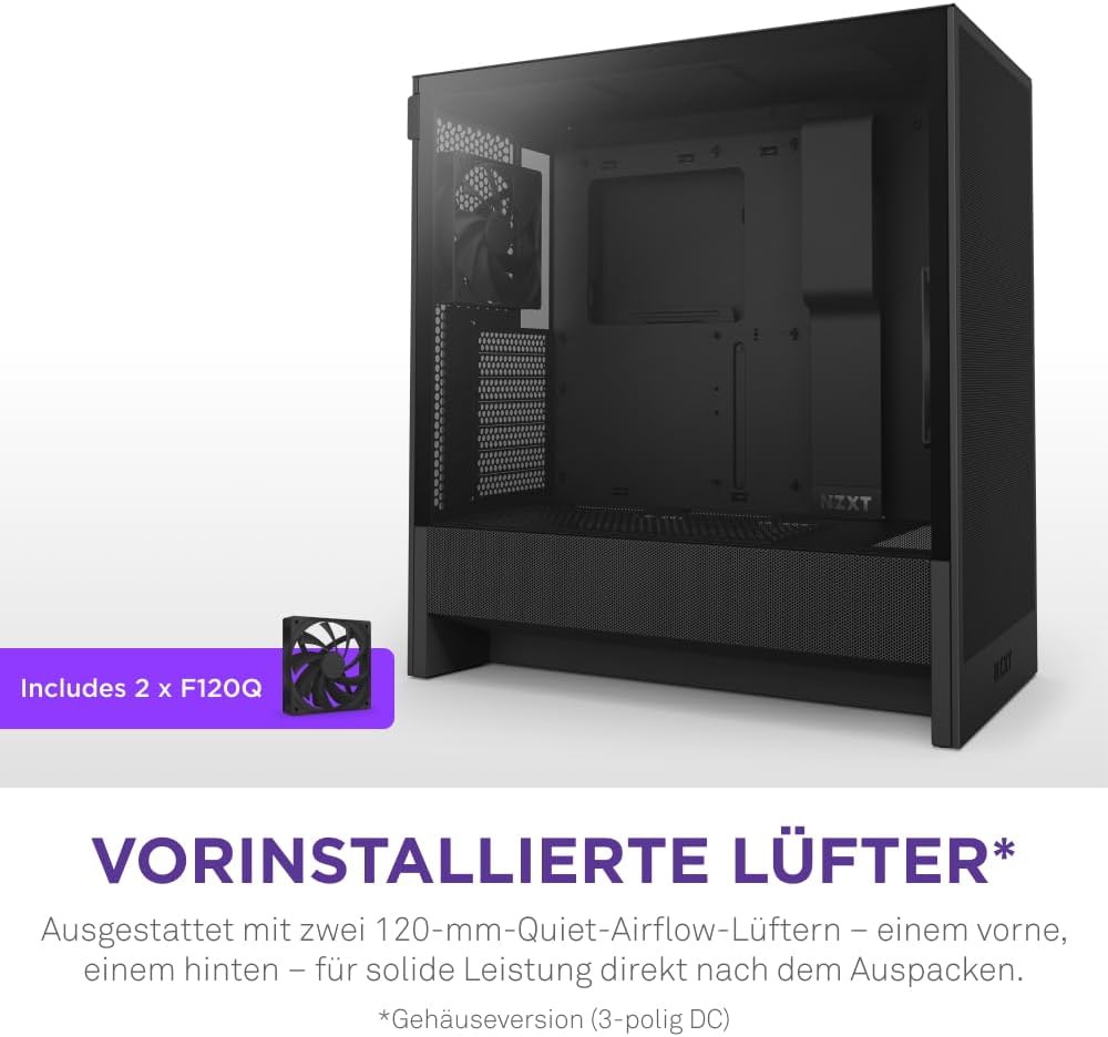Thumbnail 5 de NZXT H5 Flow Kompaktes ATX Mid-Tower Gehäuse