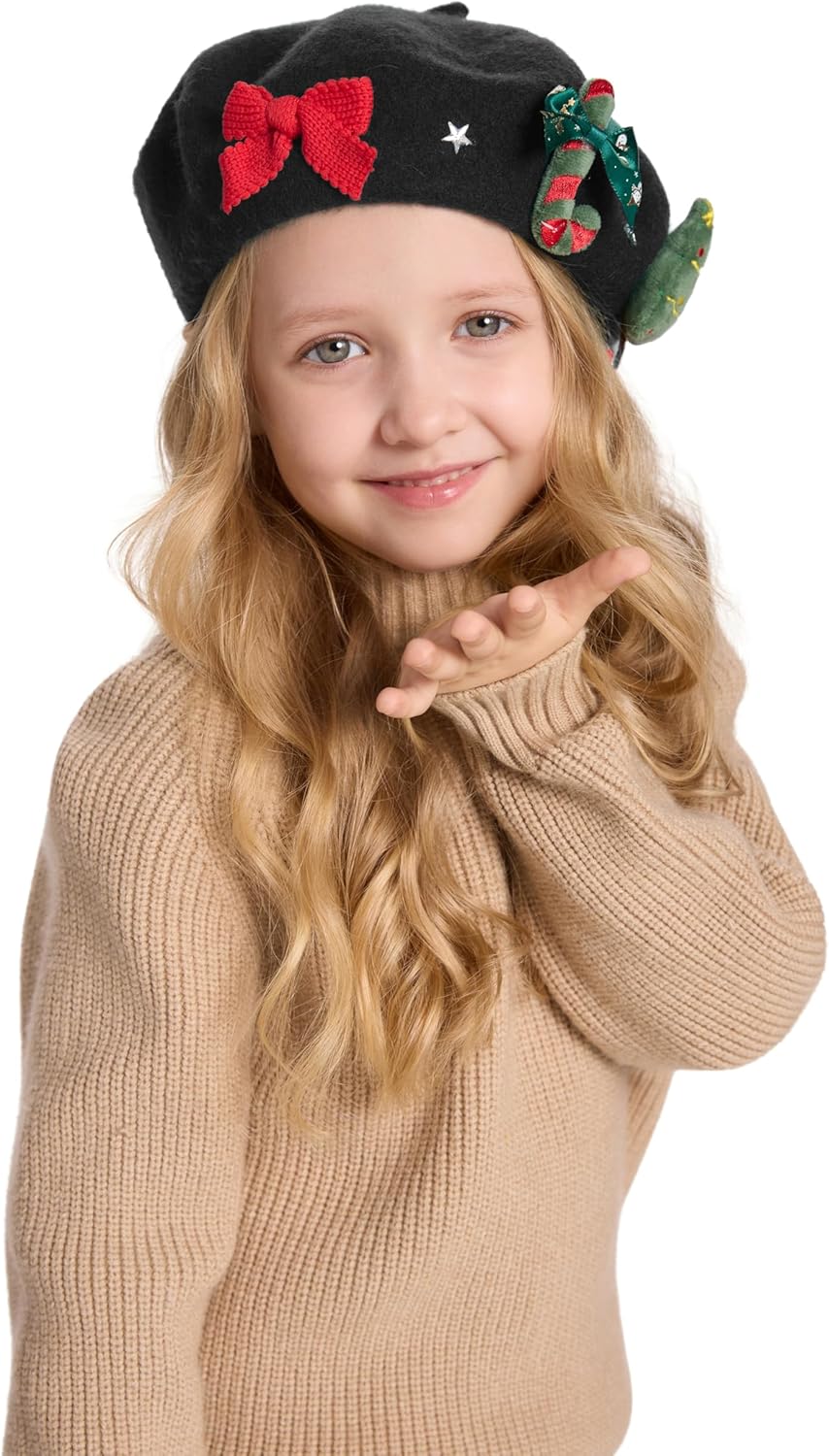 Thumbnail 3 de ZLYC Klassische Baskenmütze aus Wolle (90% Wolle/10% Nylon) für Kinder 3–7 Jahre