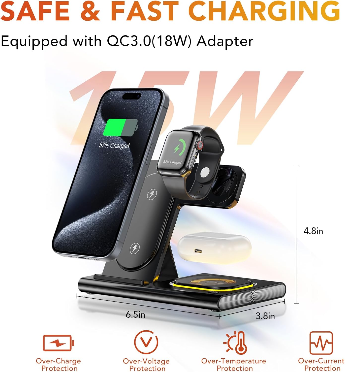 Thumbnail 4 de iPhone 17 3-in-1 Wireless Charging Station