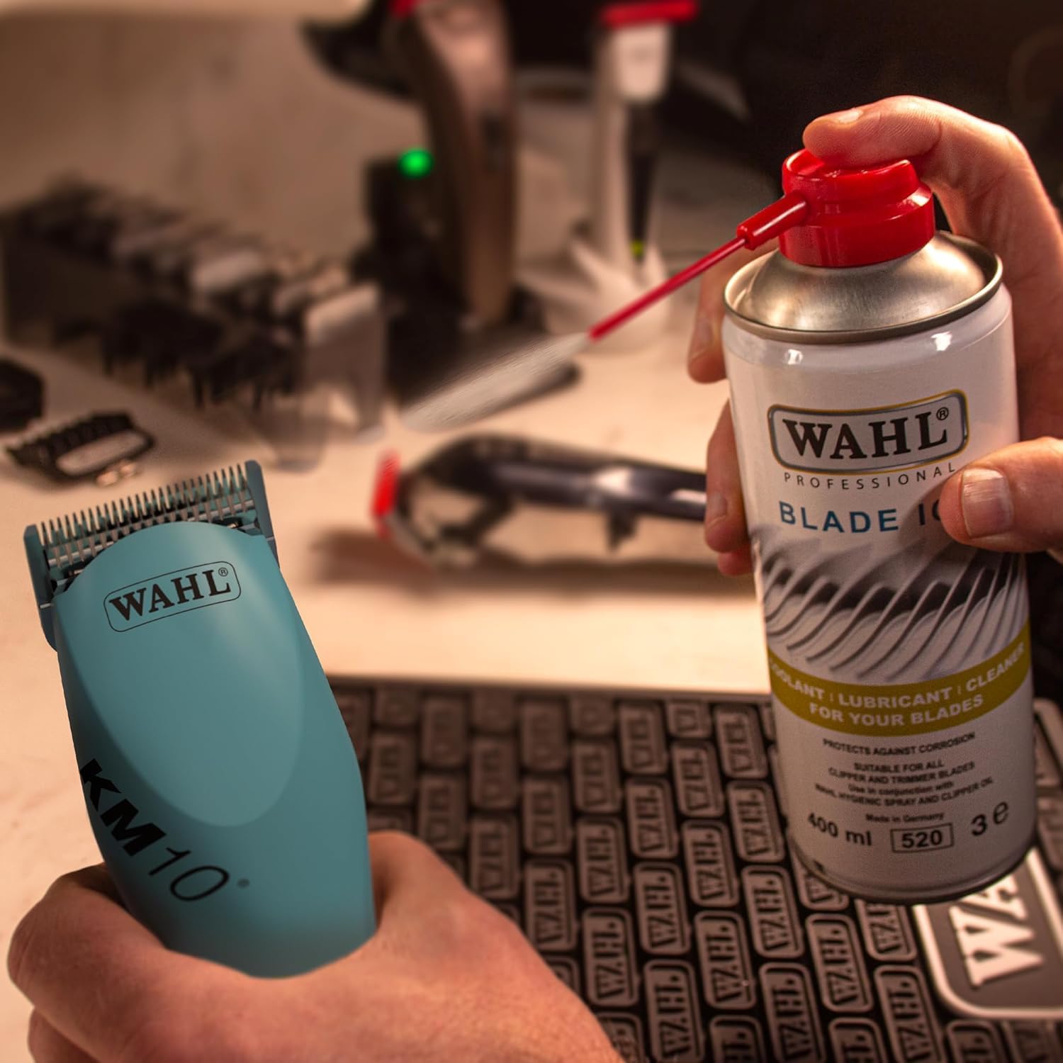 Detalle 2 de Wahl Blade Ice – Spray refroidissant pour tondeuses 400 ml