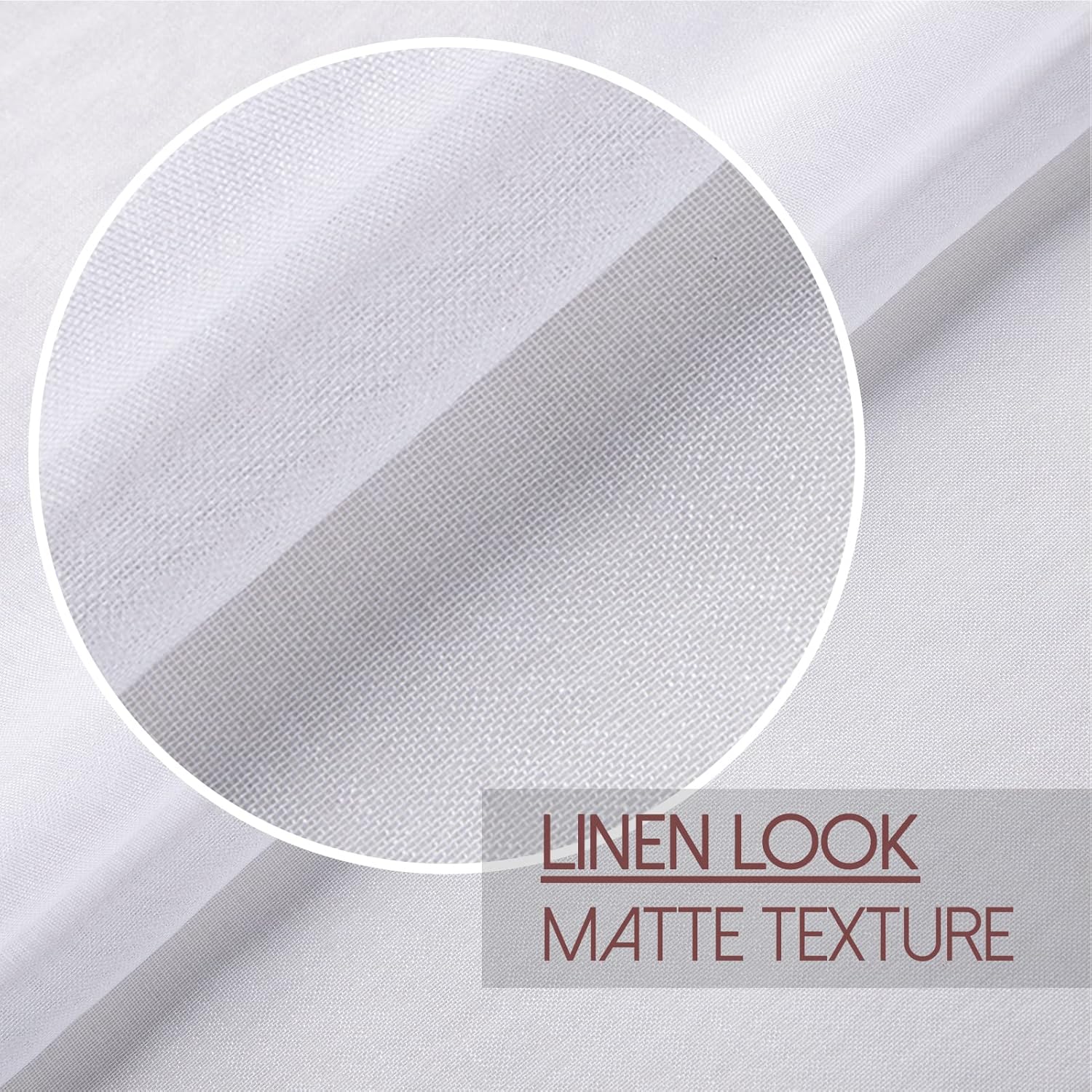 Thumbnail 2 de MRTREES Cortina Visillo Moderno para Ventana, 2 Piezas🧵