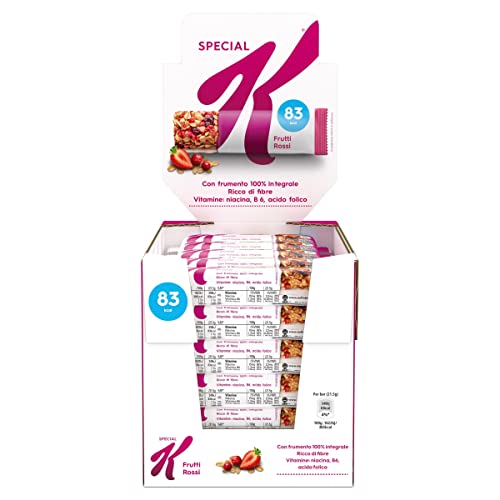Detalle 1 de Kellogg's Special K Barrette Frutti Rossi – Display 30 x 21,5 g