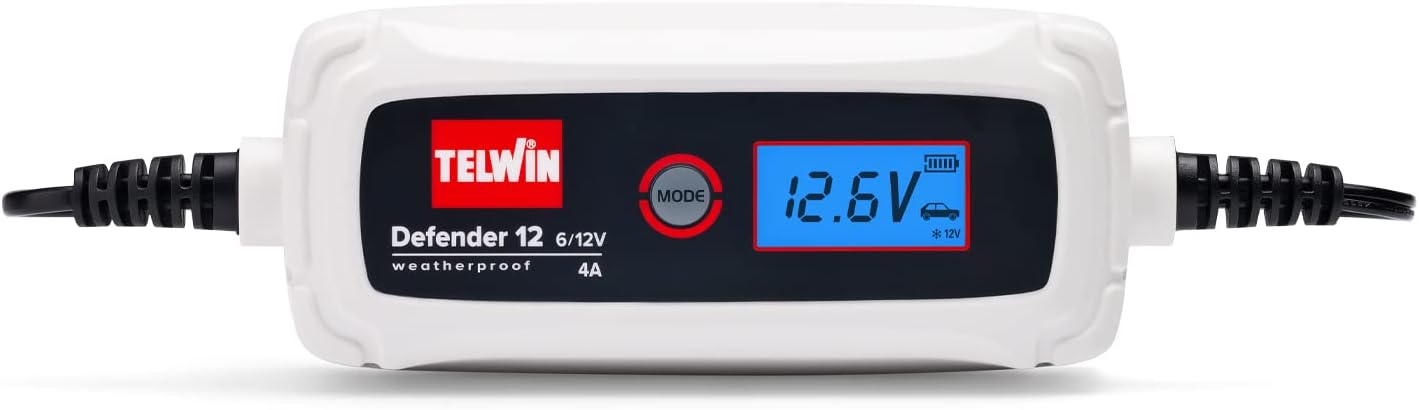 Thumbnail 4 de Telwin Defender 12 – Chargeur et Mainteneur Électronique 6/12 V avec écran LCD