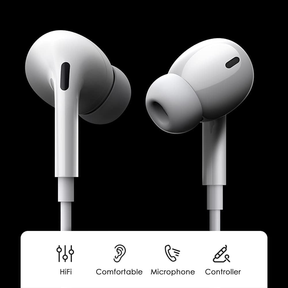 Detalle de Tayte Wired-Kopfhörer für iPhone – MFI-zertifiziert, In-Ear Mit Mikrofon und Lautstärkeregler