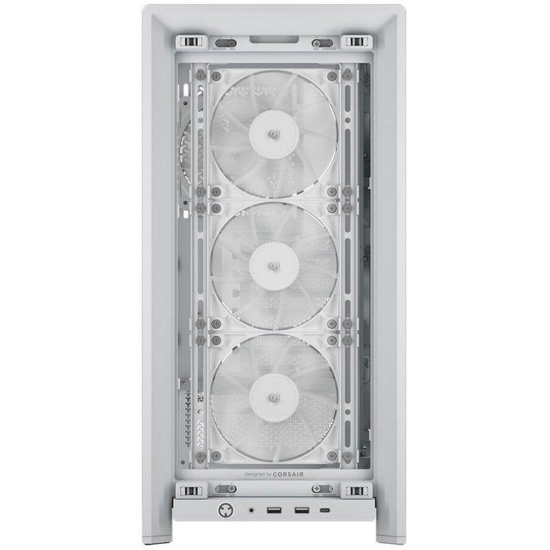 Thumbnail 1 de Corsair FRAME 4000D Wood RS blanco roble – Torre semitorre modular con acabado Dune Edition