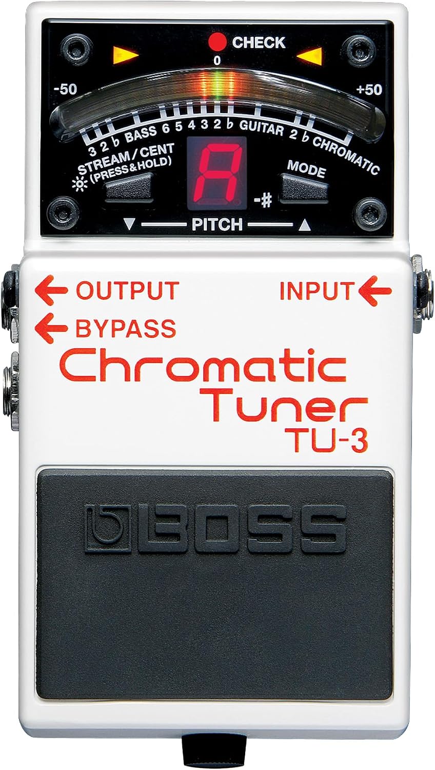 Detalle de BOSS TU-3 Chromatic Tuner for Guitar and Bass, 21-Segment LED Meter
