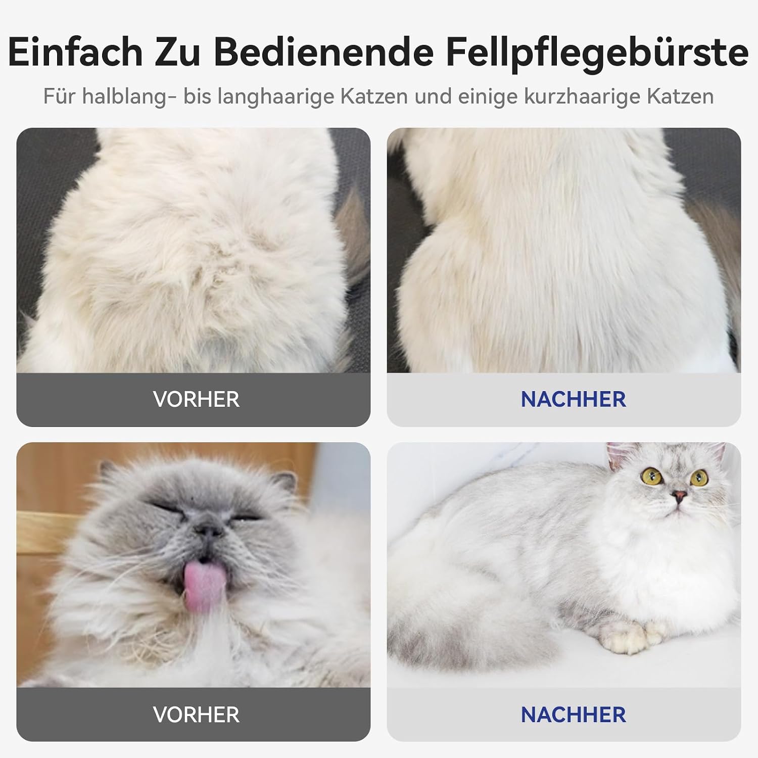 Thumbnail 6 de aumuca Katzenbürste für Fellpflege 🐾