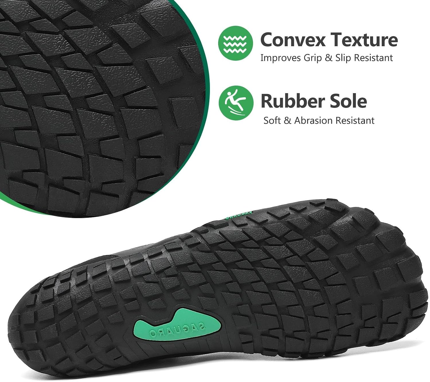 Detalle de SAGUARO Uomo Scarpe Barefoot antiscivolo ad asciugatura rapida per trail, outdoor e indoor