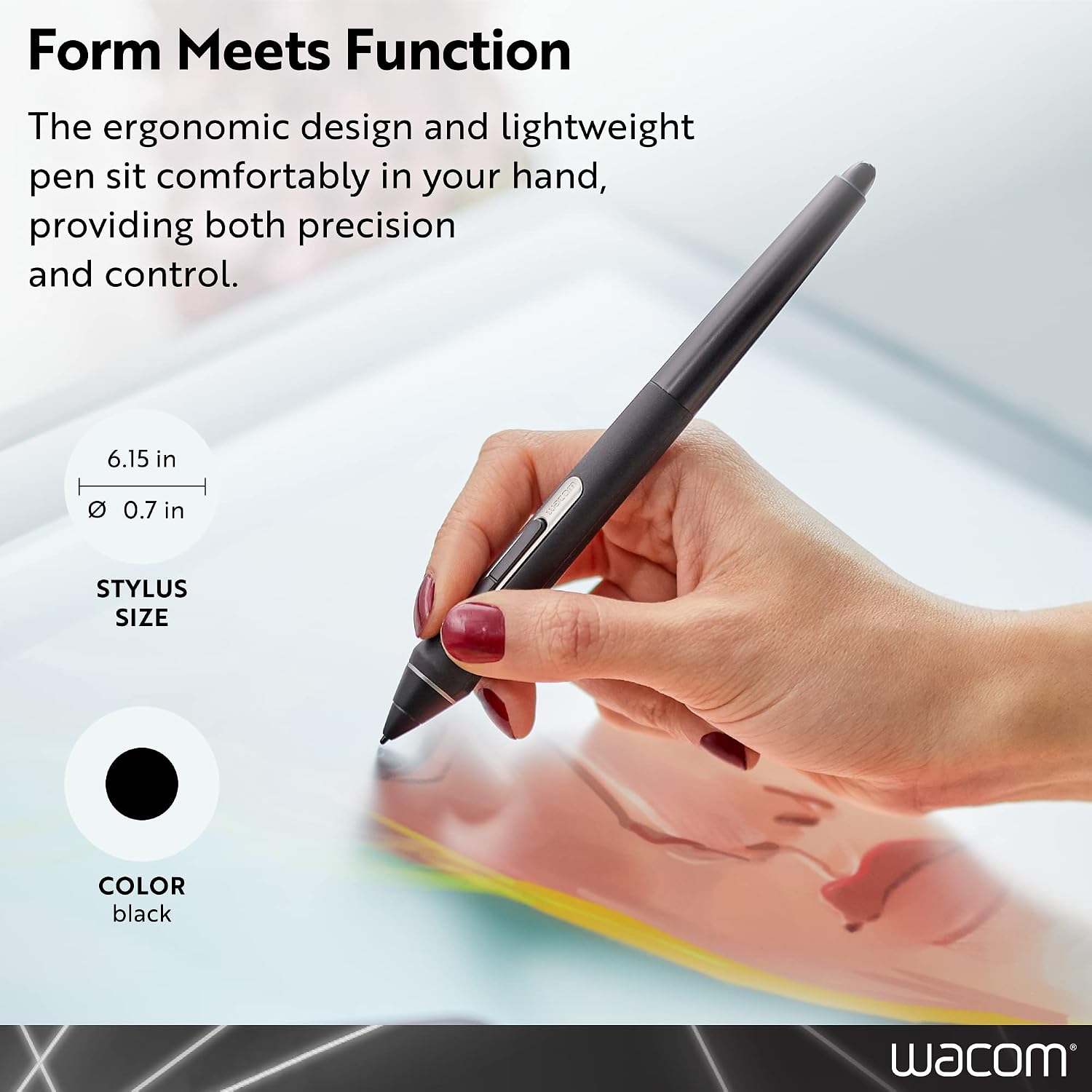 Detalle 1 de Wacom Pro Pen 2 (KP504E) stylus pen – pressure sensitivity for Intuos Pro, Cintiq Pro & MobileStudio Pro
