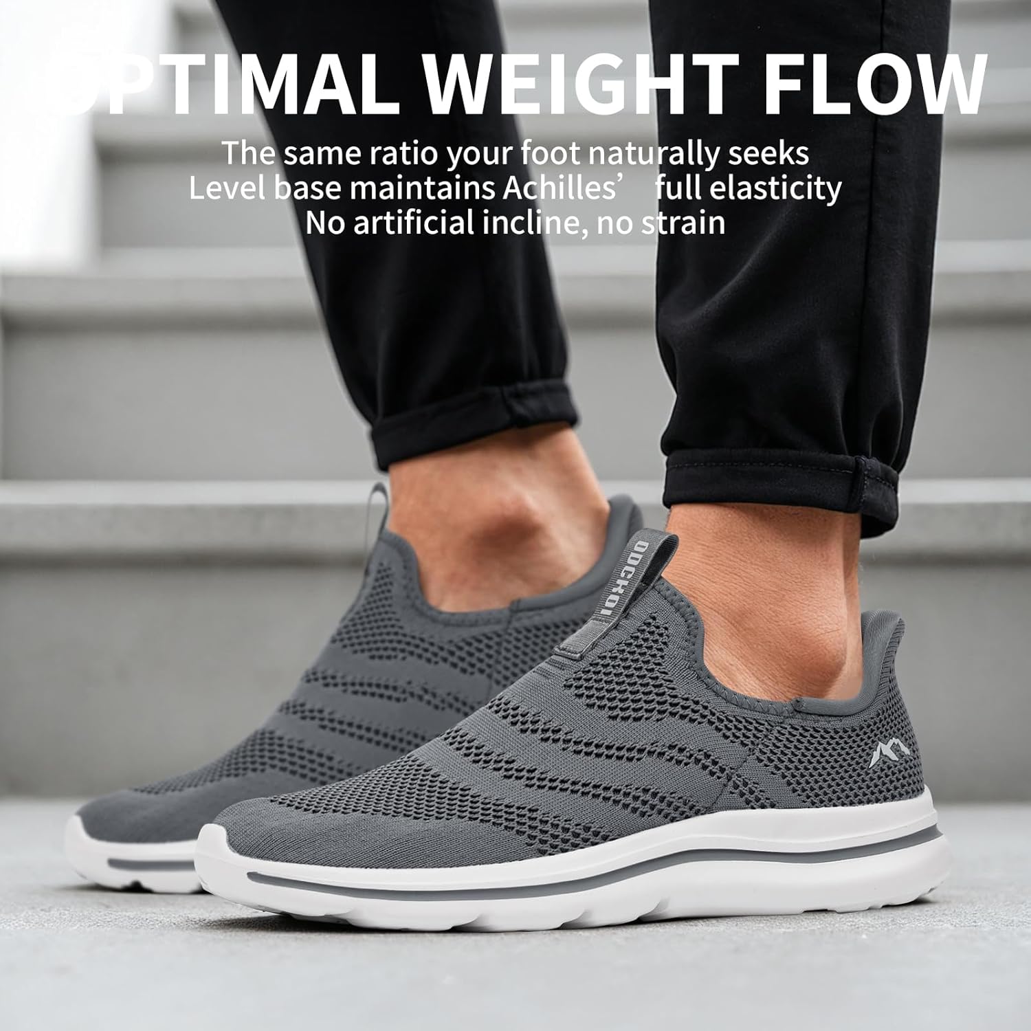 Thumbnail 3 de ODCKOI Baskets Slip-on Homme Respirantes — Légères et Confortables pour Ville, Randonnée et Course