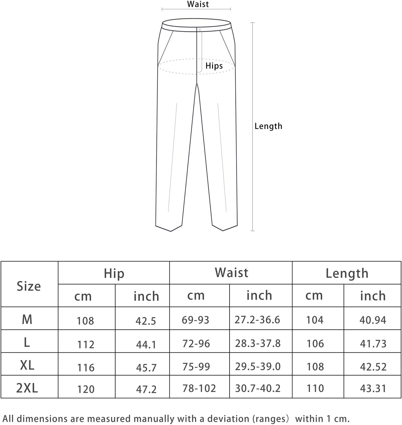Detalle 2 de Tofern Thermal Pants, Water-Repellent Down Ski Trousers with Side Zippers