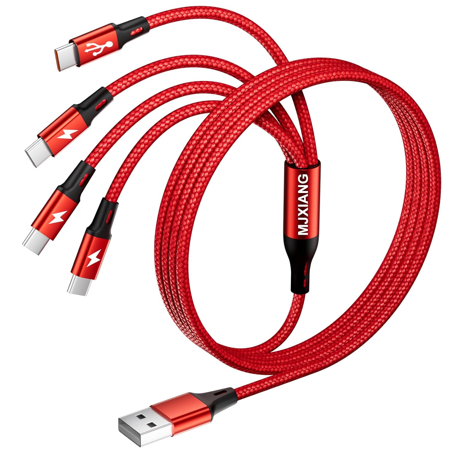 Detalle de MJXIANG USB C Kabel 4 Ports