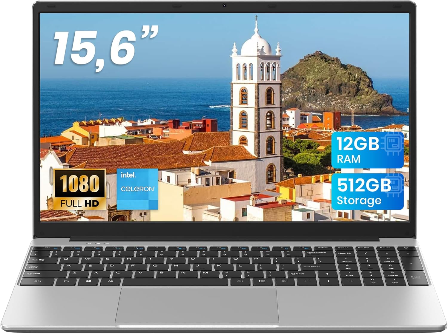 jumper Laptop 15,6 Zoll FHD – 12 GB RAM, 512 GB SSD, 5205U Prozessor