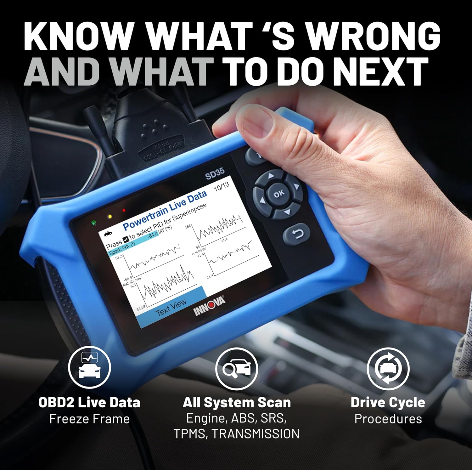 Detalle 2 de Innova OBD2 scanner SD35