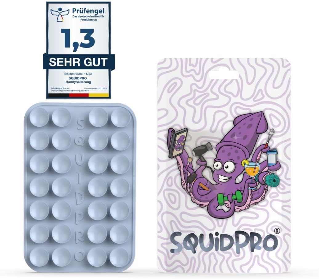 Thumbnail 6 de SQUIDPRO® Silikon Saugnapf Handyhalterung (selbstklebend) für freihändige Selfies – Violet