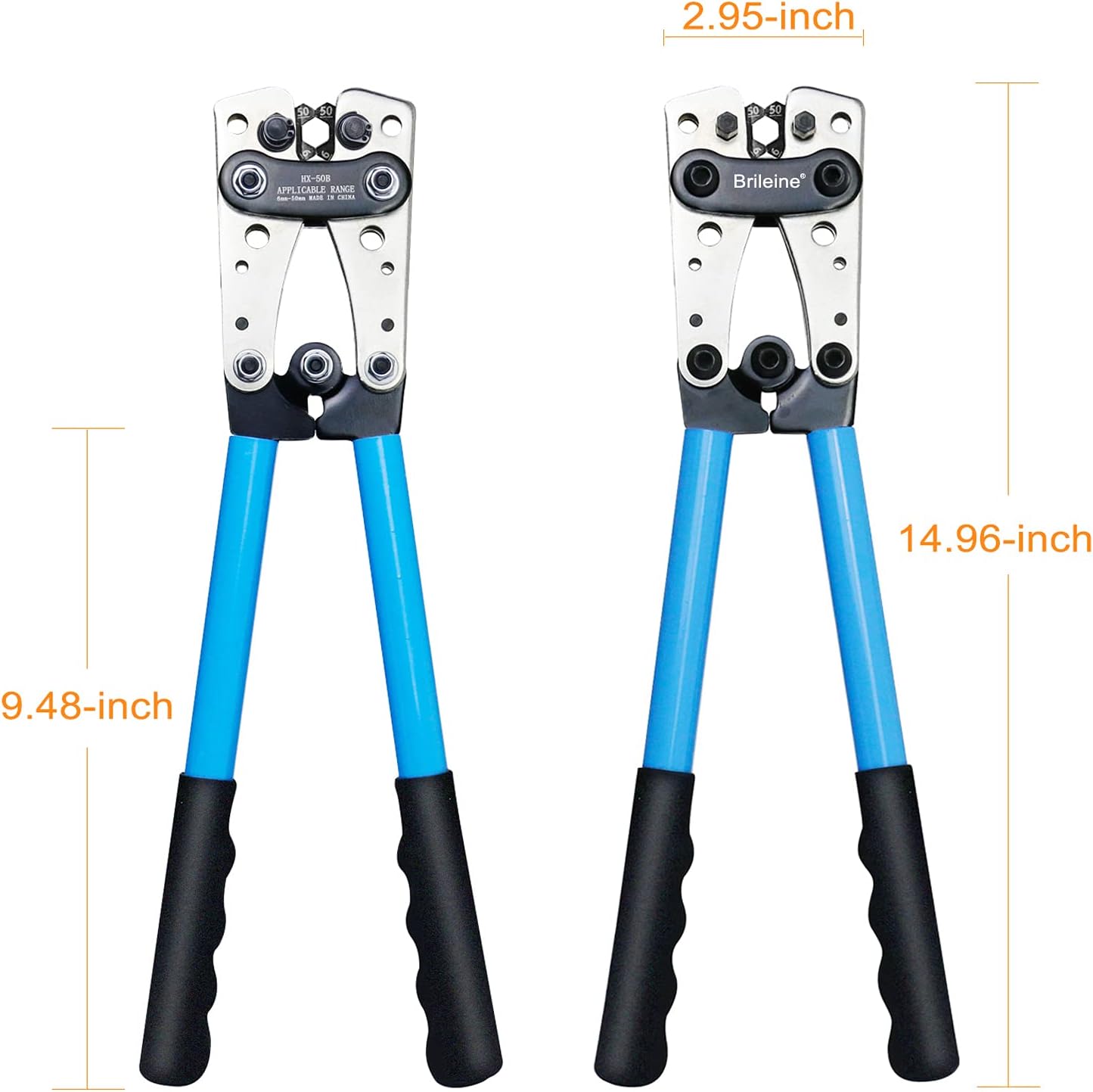 Detalle de Brileine Battery Cable Crimping Tool Kit 6–50 mm²