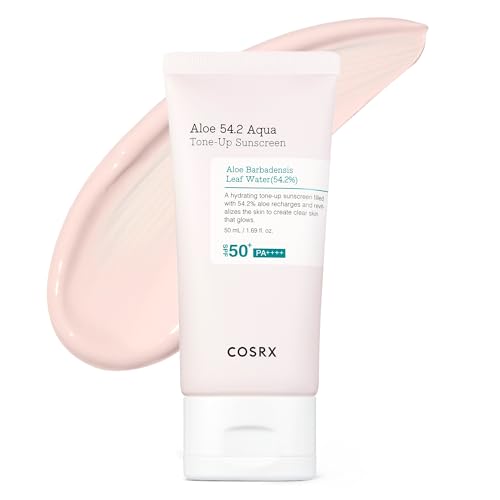 COSRX Aloe 54.2 Aqua Tone-up Sunscreen SPF 50, protection solaire hydratante ⚙