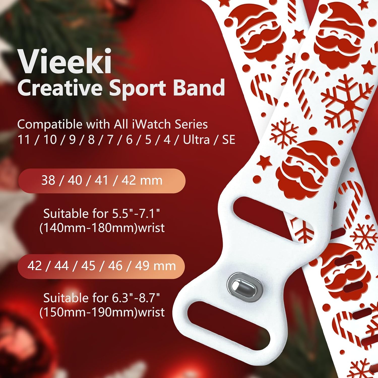 Detalle de Vieeki Apple Watch Band, Silicone