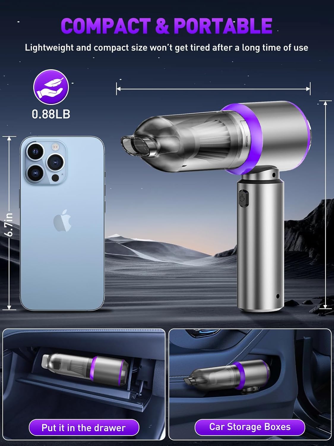 Thumbnail 6 de IYOFINE Vacuum Air Duster 80,000RPM 🧹