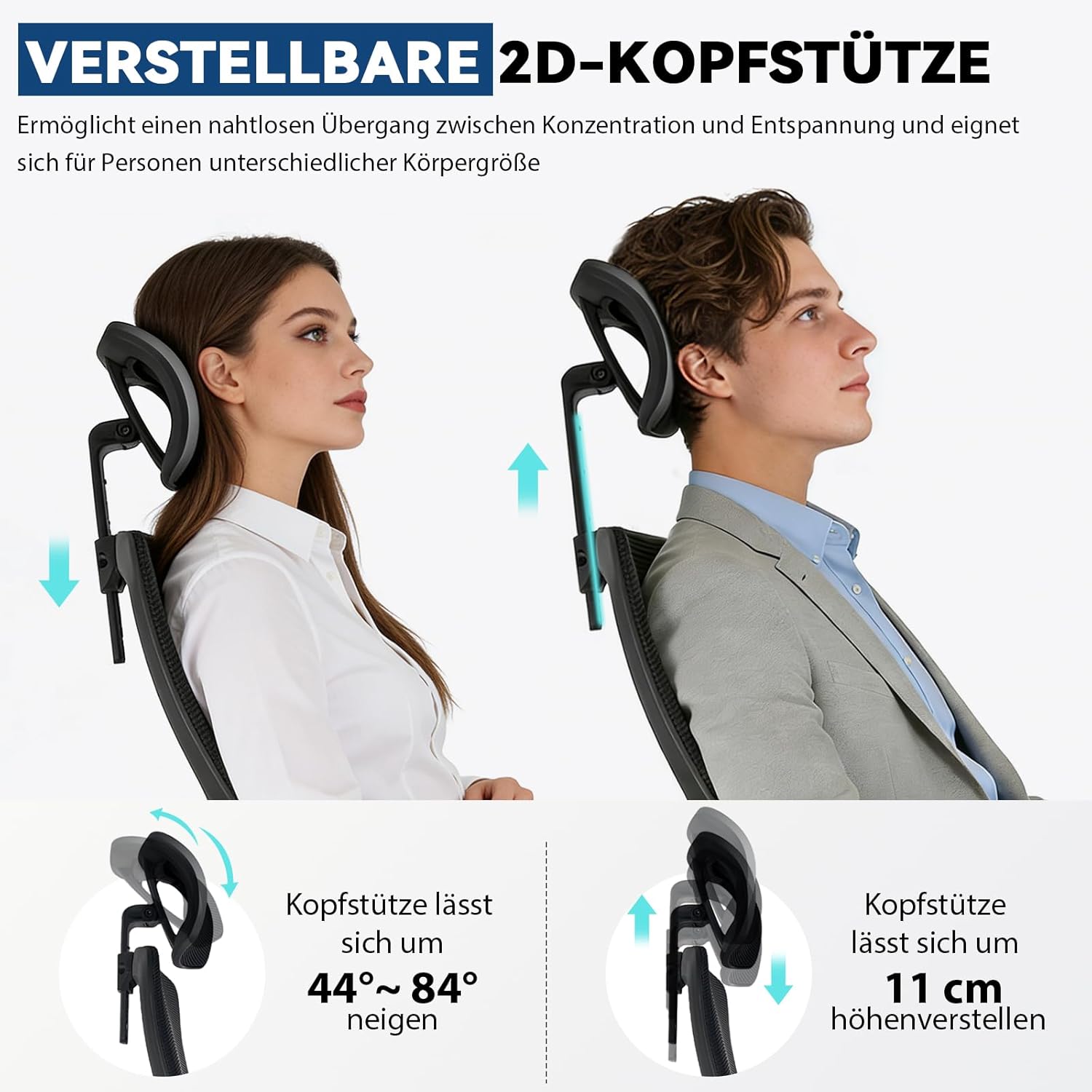 Thumbnail 5 de Durrafy Ergonomischer Bürostuhl