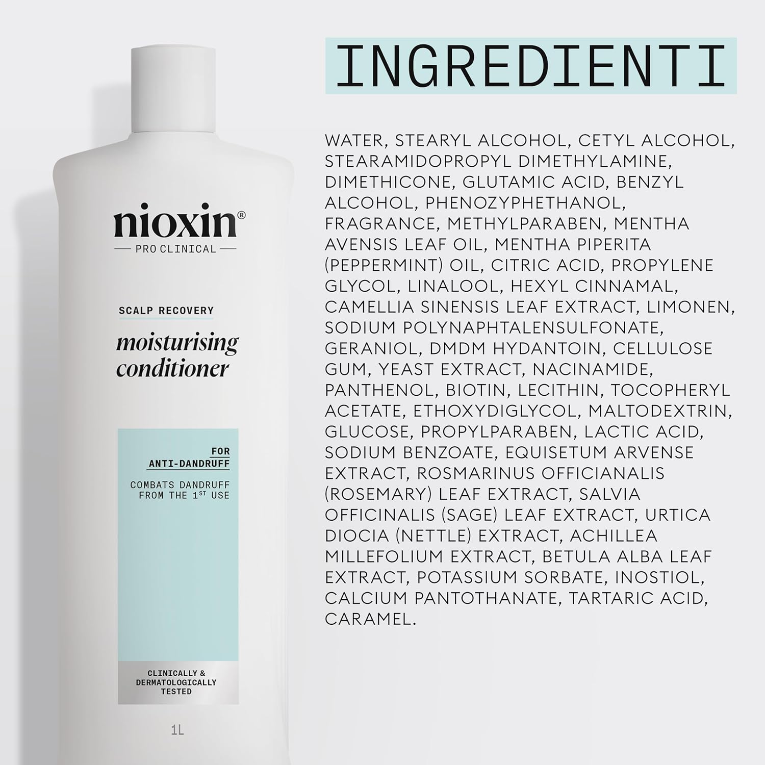 Thumbnail 6 de Nioxin Scalp Recovery Moisturising Conditioner (1L) – balsamo idratante per cute secca e irritata con aminoacidi