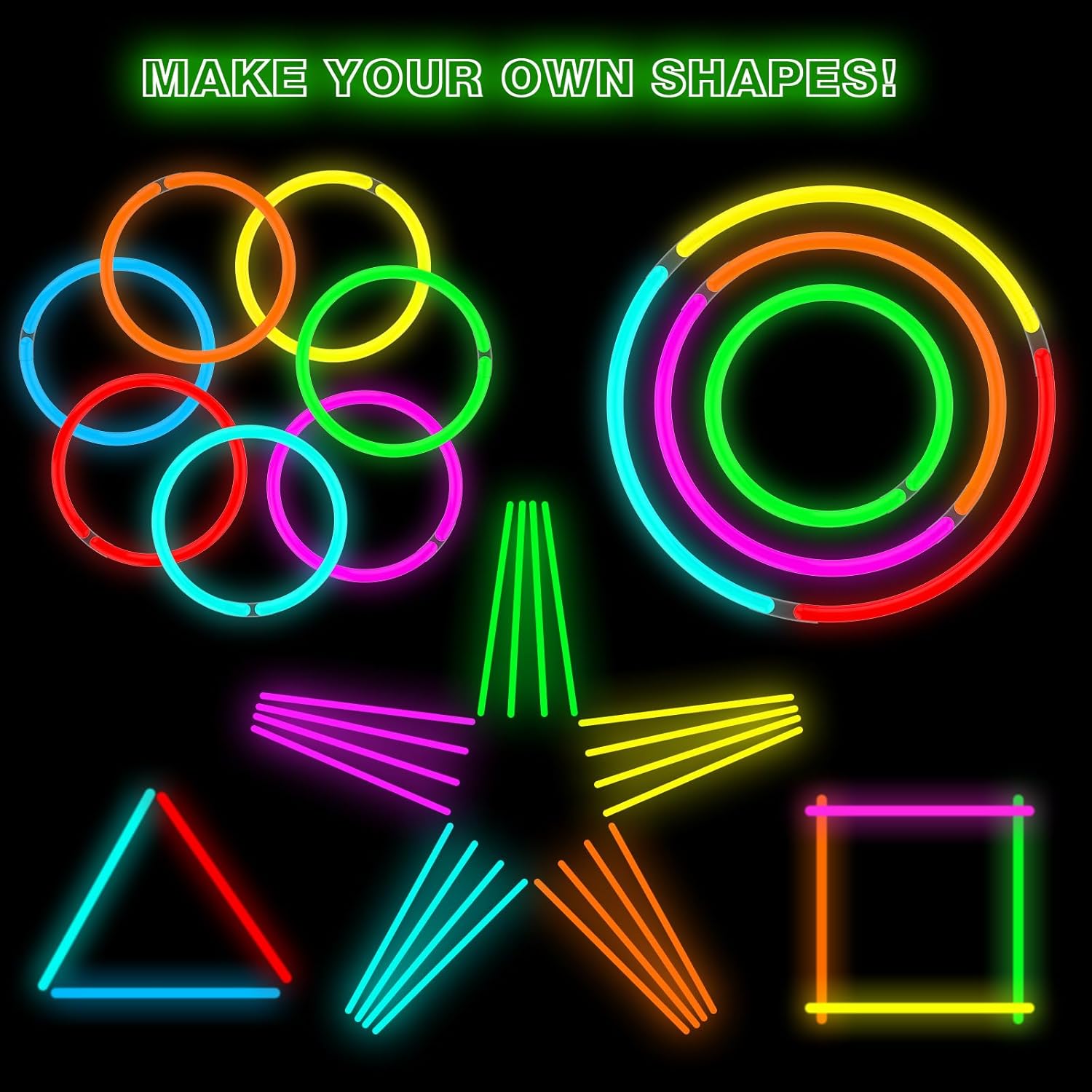 Thumbnail 6 de DELEE 100PCS Glow Sticks party pack ๐