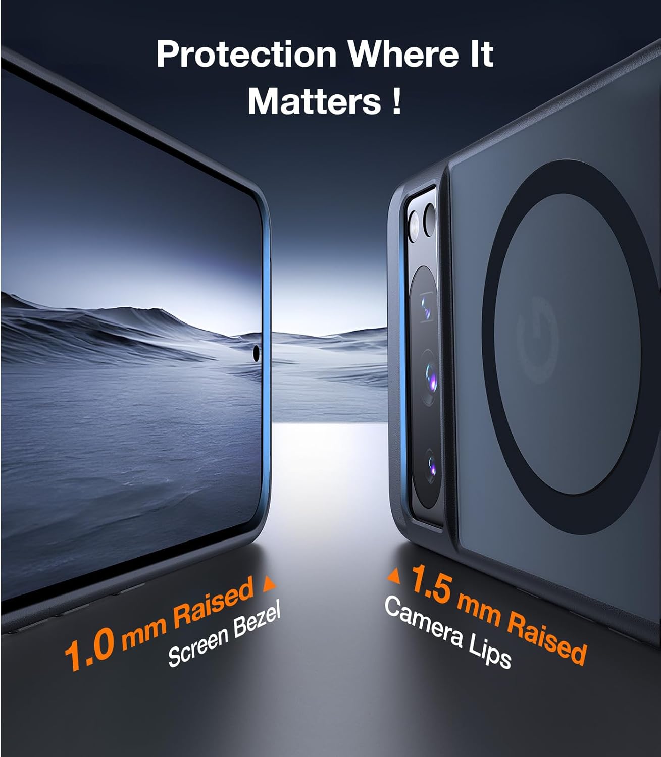 Detalle de TORRAS Magnetic & Stand Case for Google Pixel 8 Pro (MagSafe fit) with Built-In Kickstand